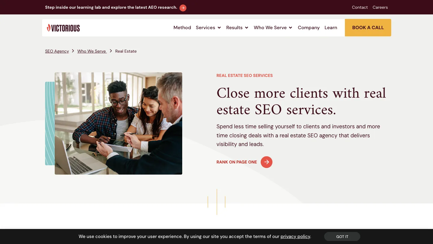 Real Estate SEO Agency: Victorious