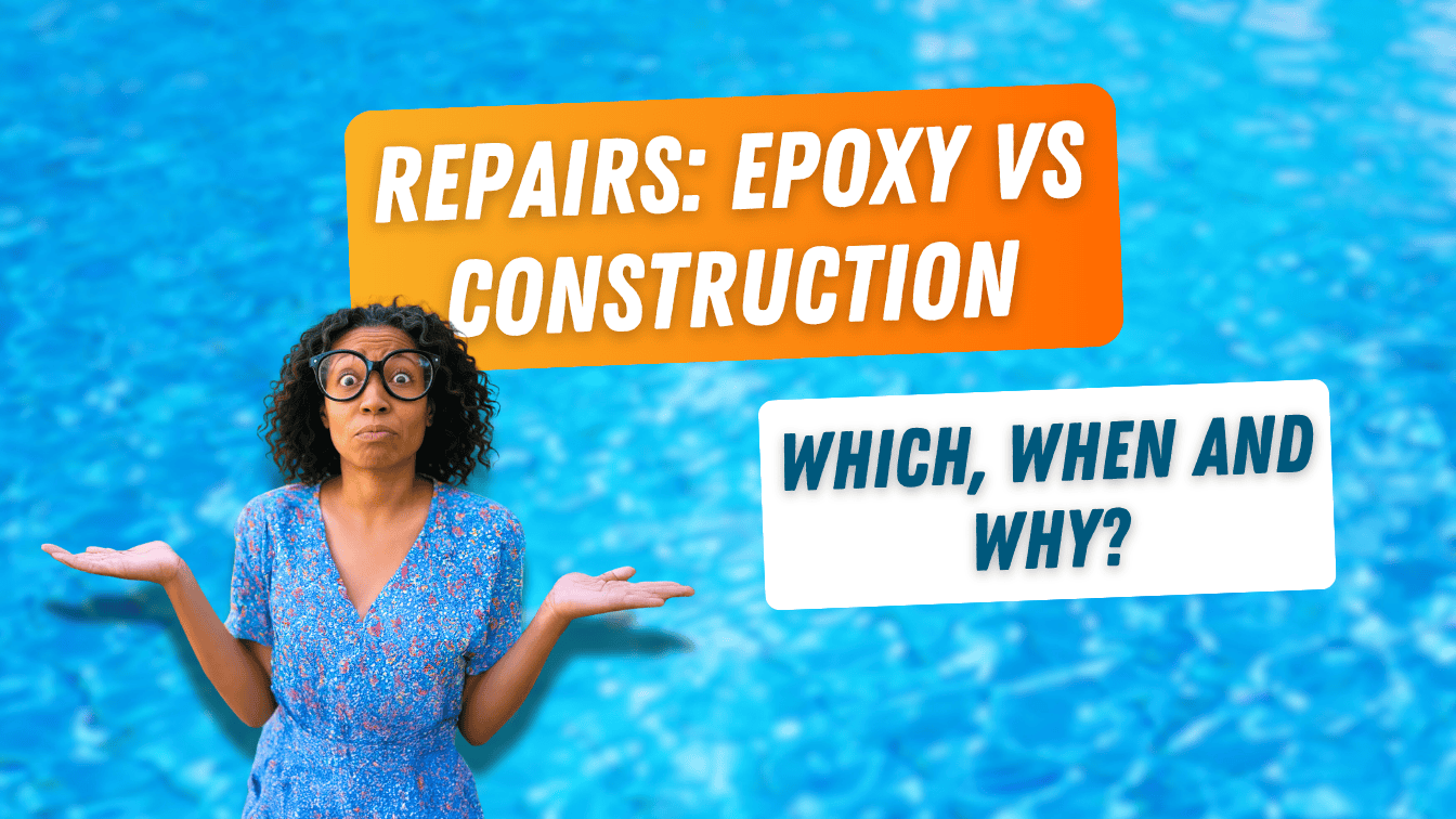 pool leaks can be fixed with epoxy but when is it. the right choice