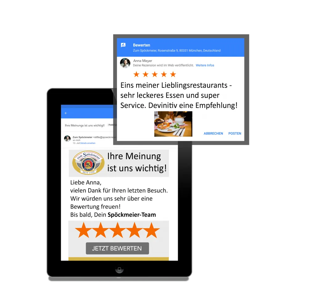 Google Bewertungen sammeln