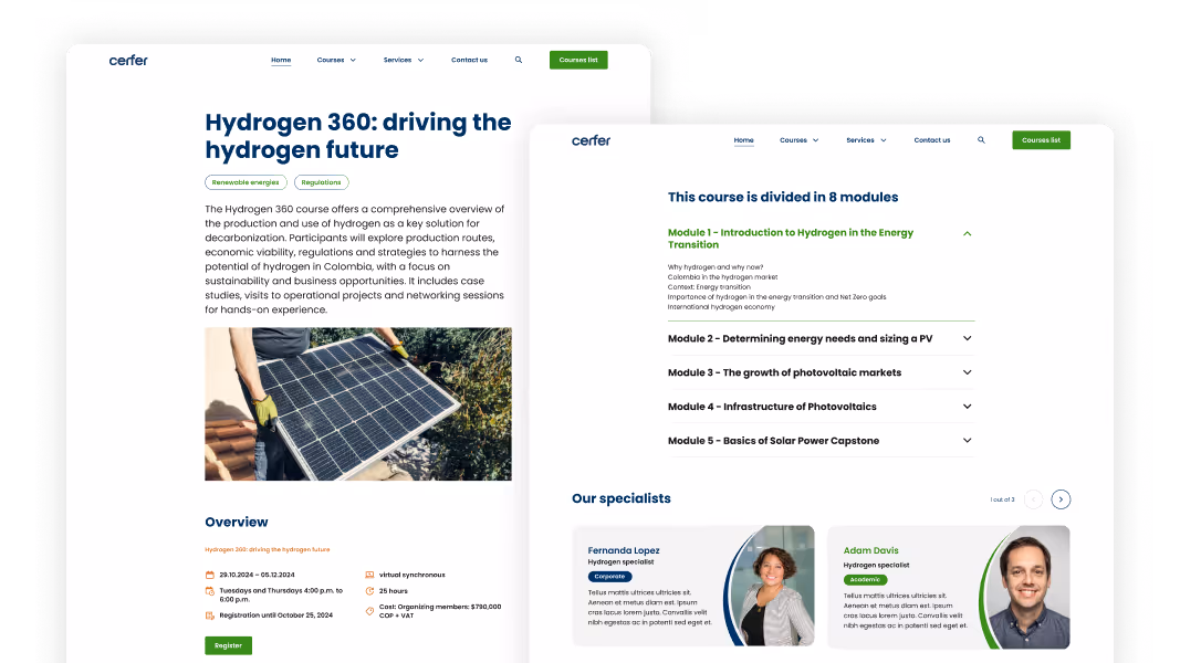 Innovative Online-Plattform für nachhaltige Energie mit interaktiven Lernangeboten