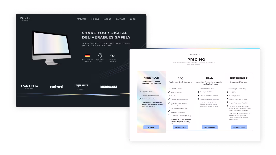 Effiziente Projekt-Streaming-Plattform: Verwaltung & Steuerung von Live-Streams mit dfine.io