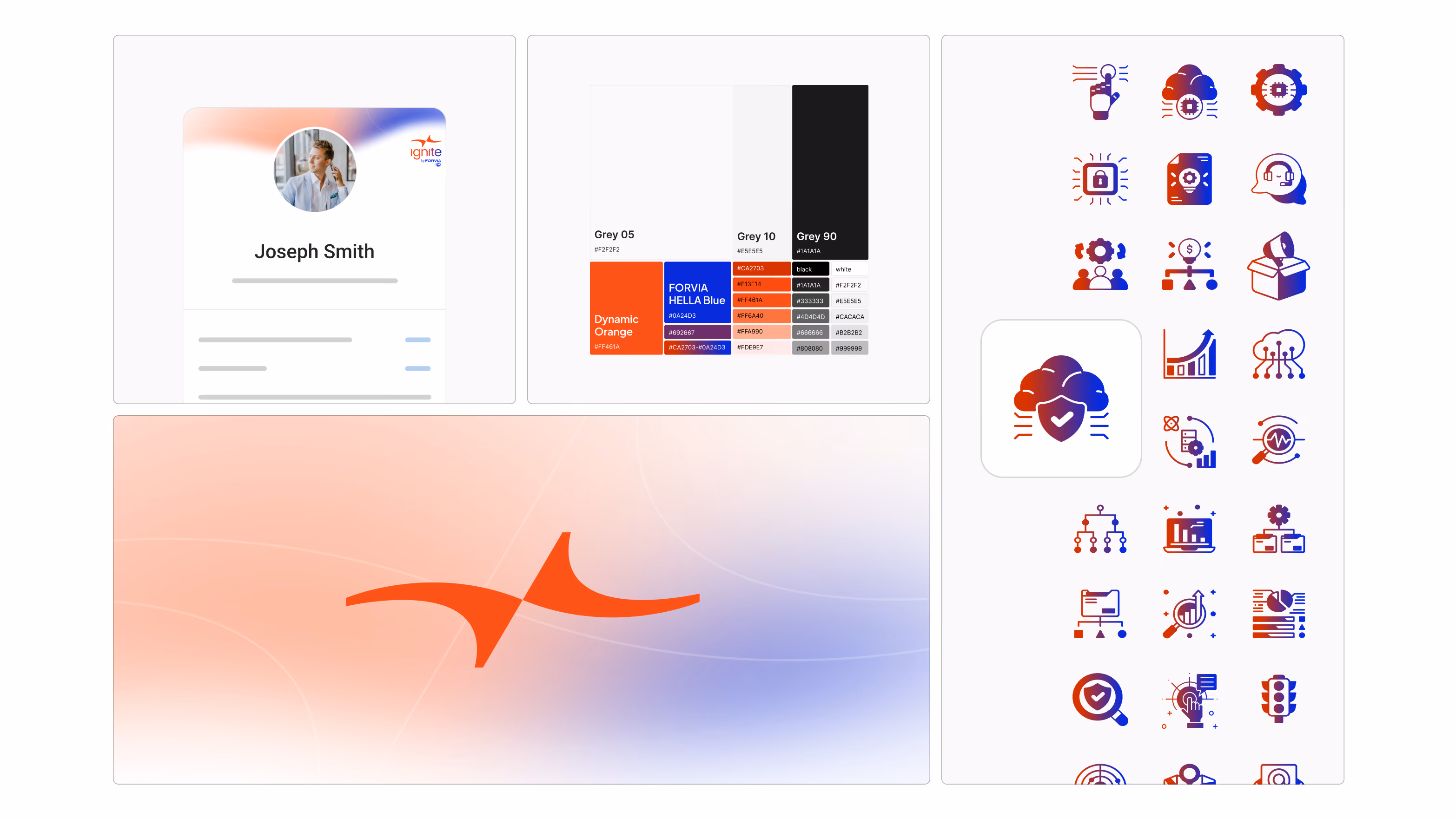 Eigenes Icon-System und Gradient-Sprache für die neue Markenidentität von IGNITE.
