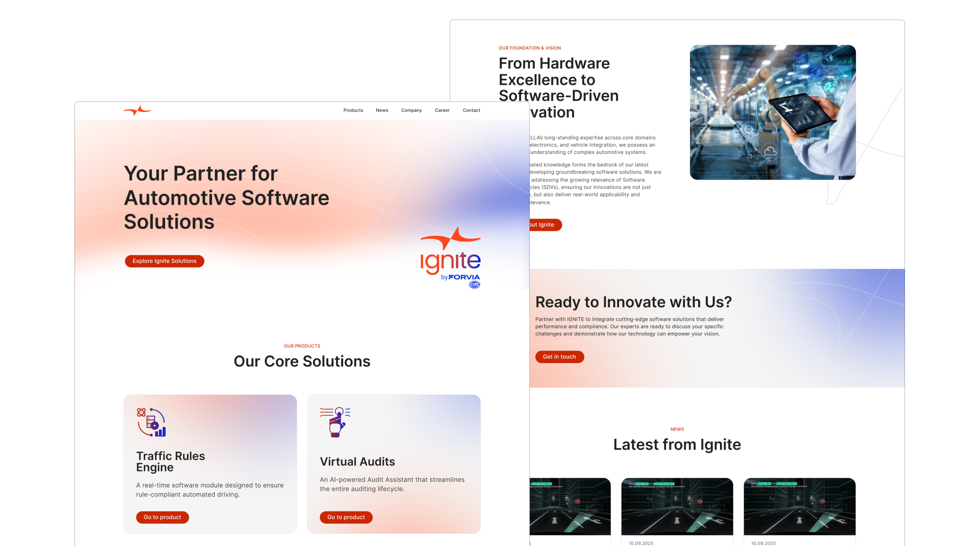 Eigenes Icon-System und Gradient-Sprache für die neue Markenidentität von IGNITE.