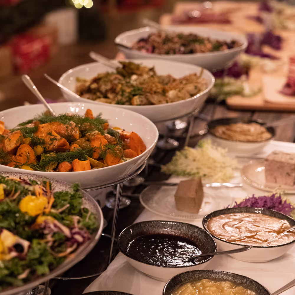 Mat på Hasselbackens julbord