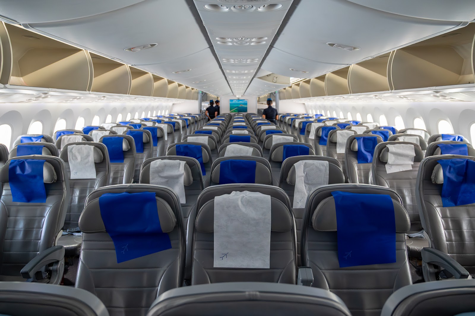 IndiGo stretch cabin in the wet leased Boeing 787-9.