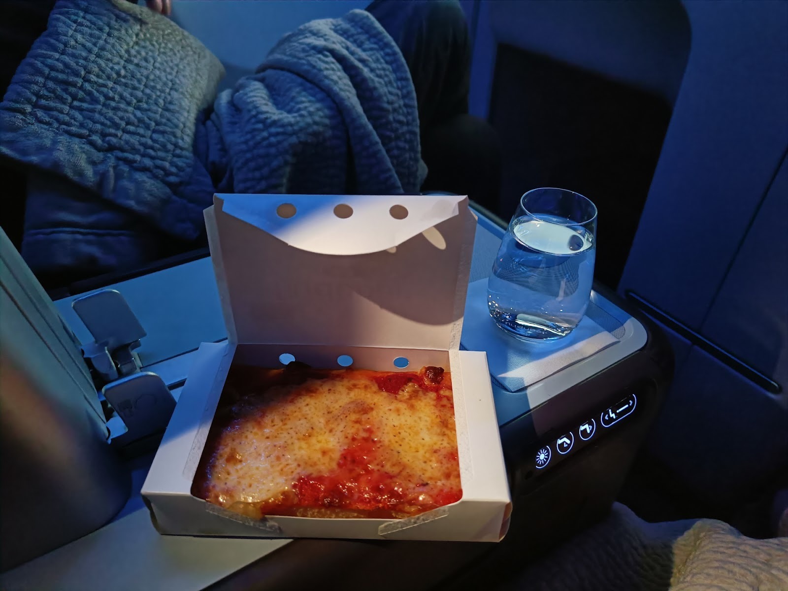 Pizza Margherita for light snack. Photo: Shyam VimalKumar/ Airways