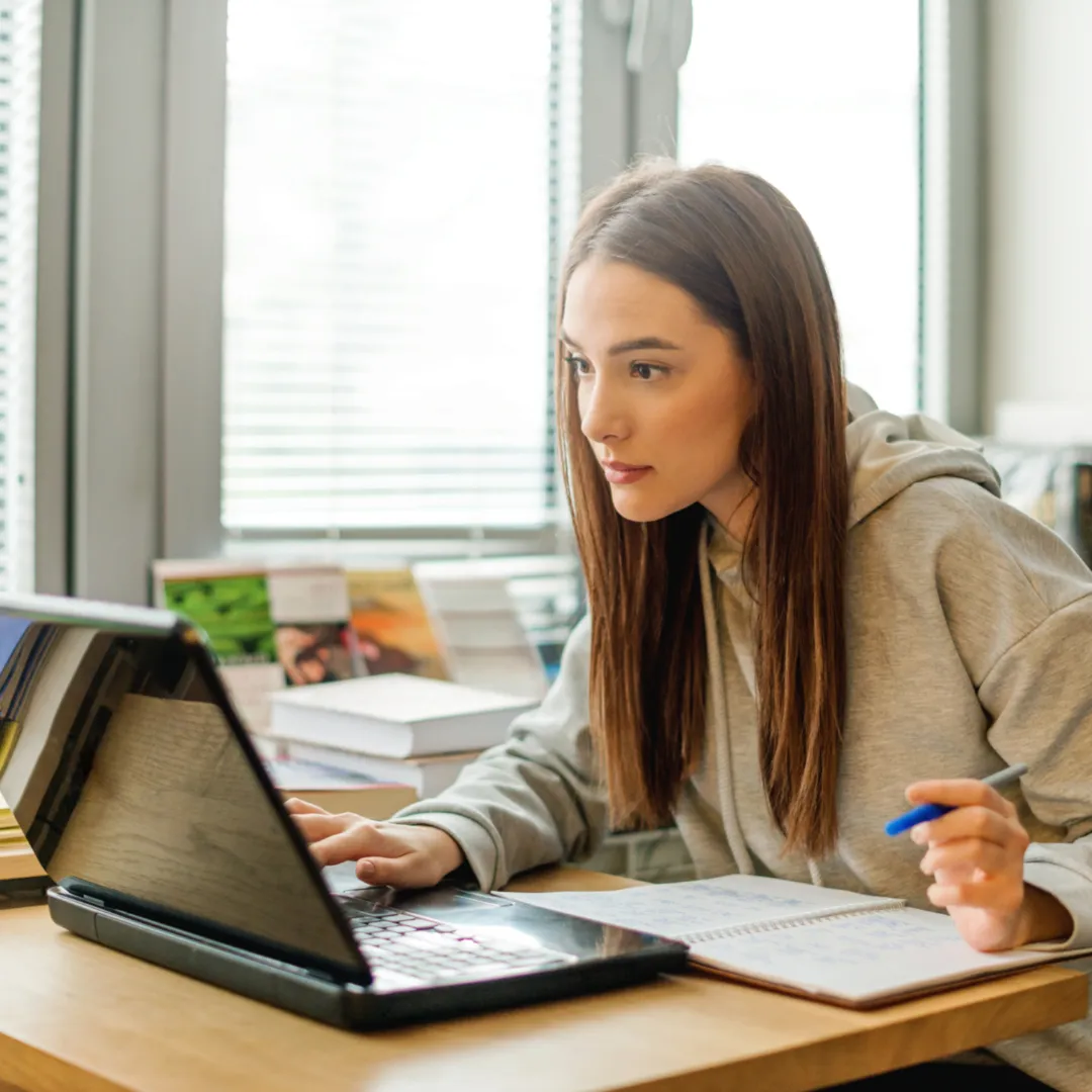 Woman Learning Online