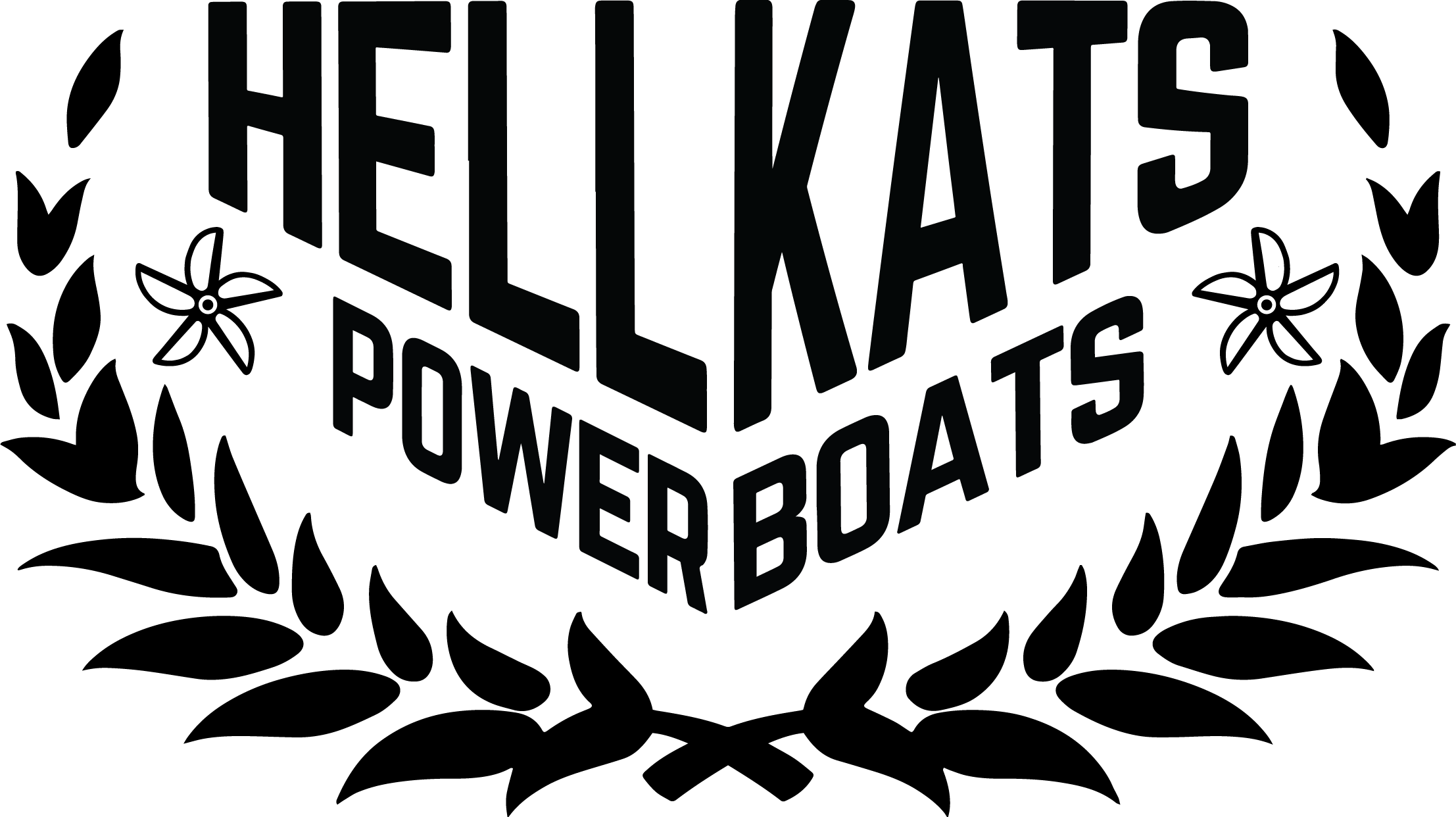 HellKats Powerboats Crest & Shield Logo