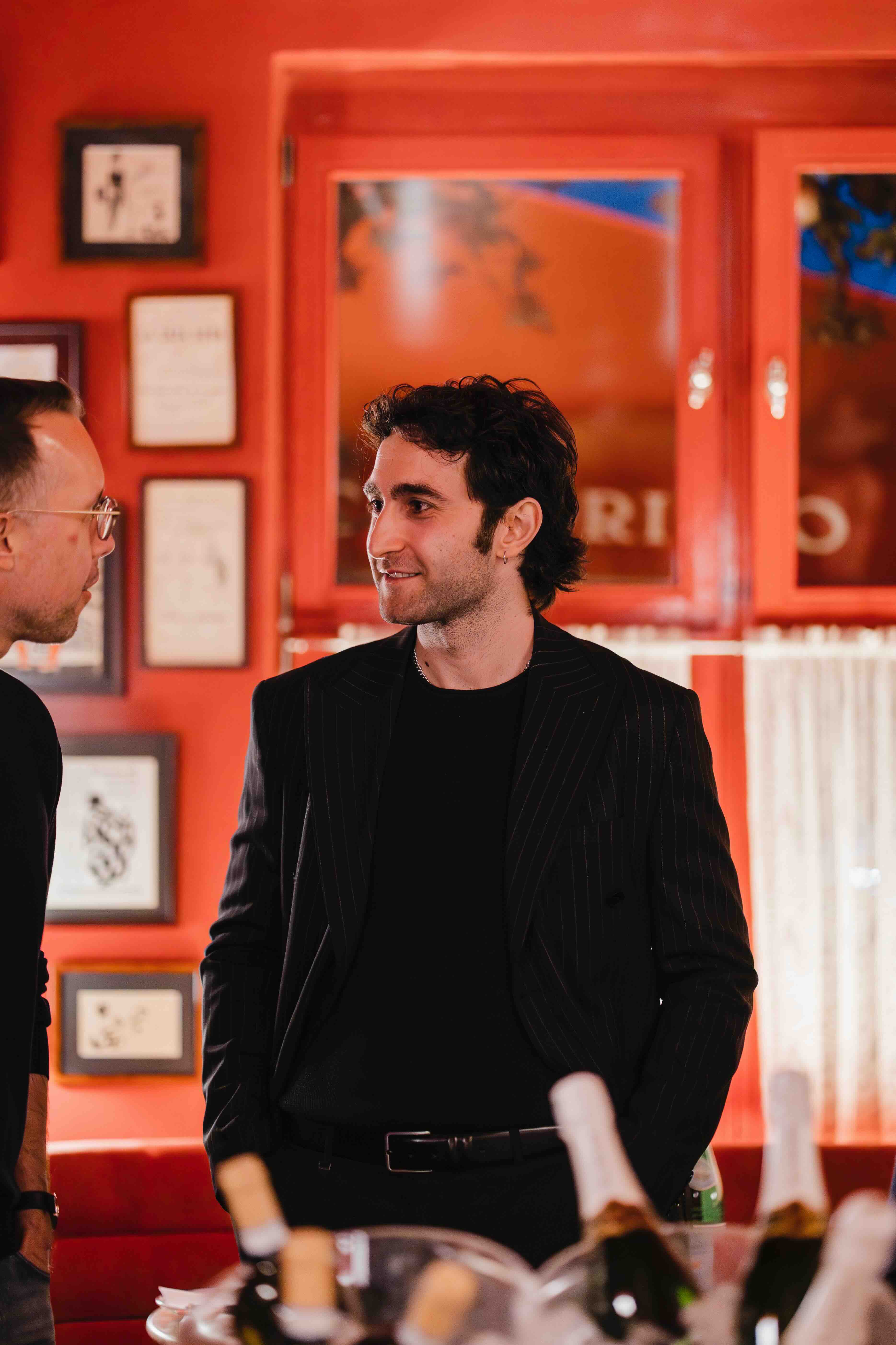 7Learnings - partner of ODOSCOPE. here Marketing Manager Firat at the joint sparkling dinner event in Berlin. 