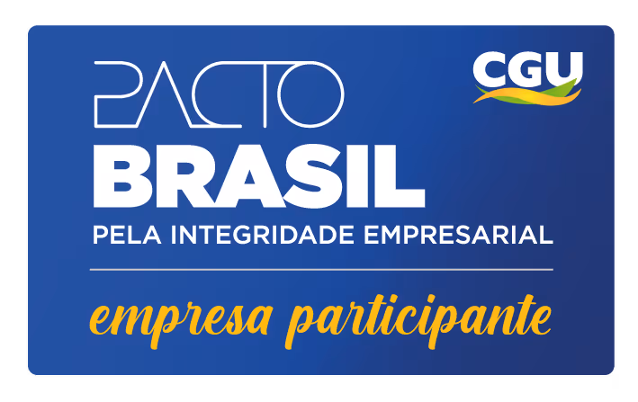 Selo de Empresa Participante do Pacto Brasil da CGU - Pela Integridade Empresarial