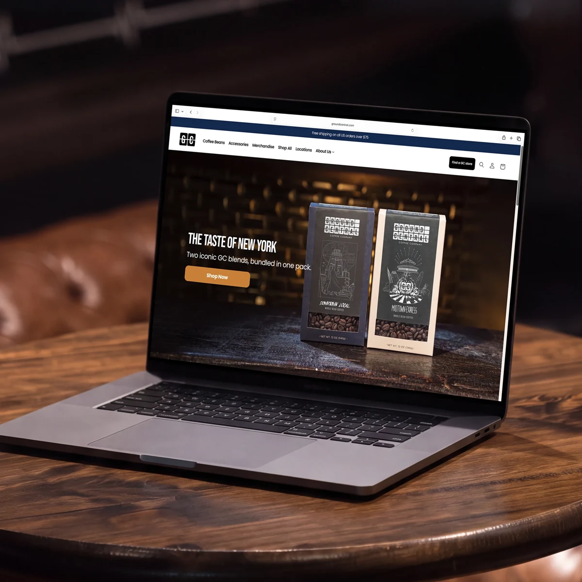 Ground Central Shopify website by Afluo
