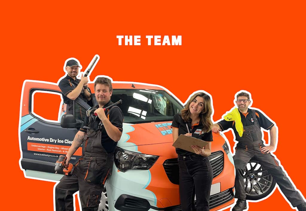 The team of technicians at IceBlastPro