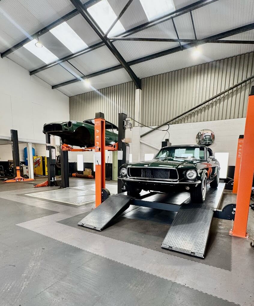 Finished car engine after cleaning with IceBlastPro dry ice blasting technology.