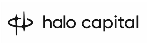 Halo Capital logo with stylized symbol to the left of the company name.