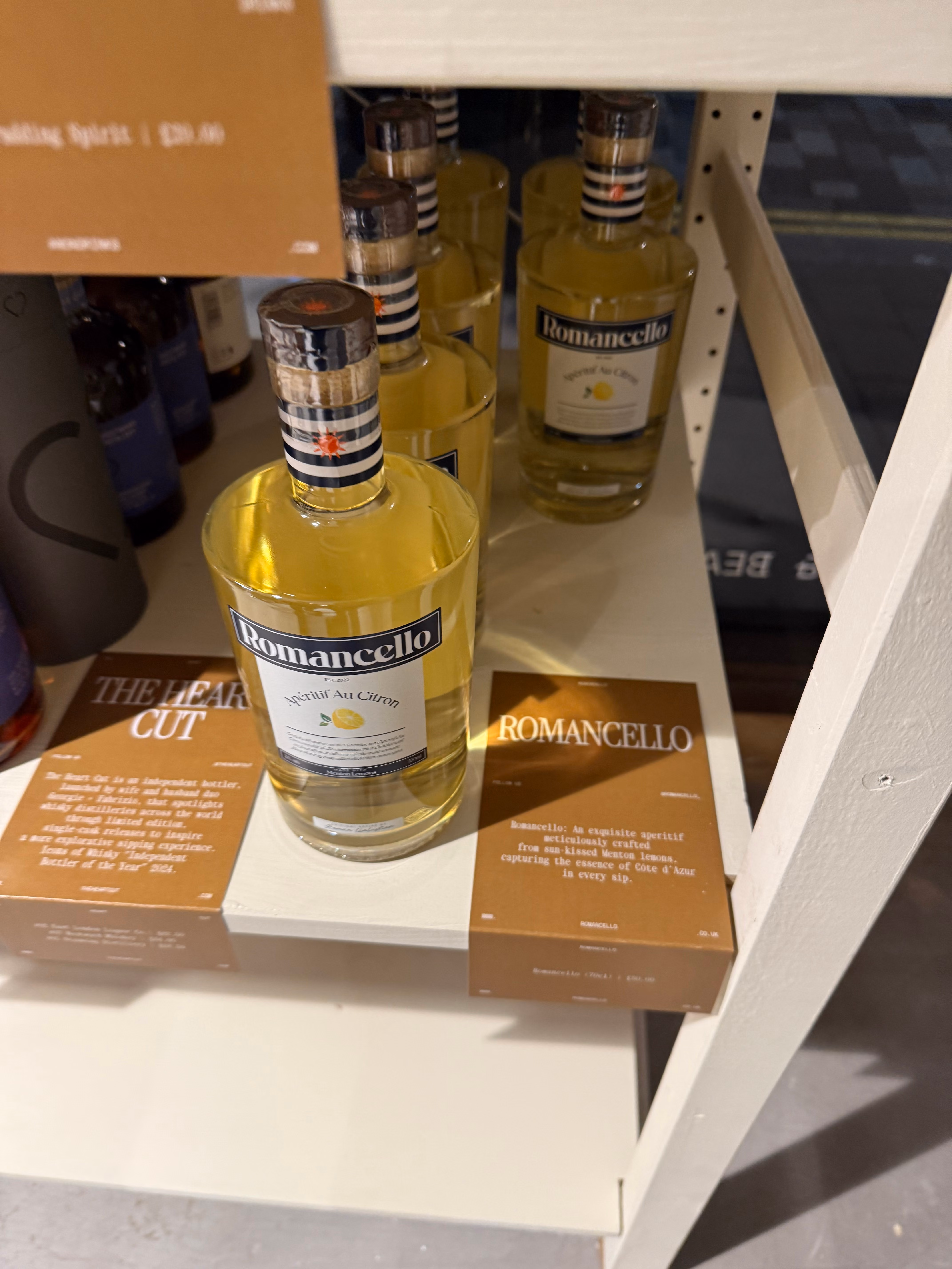 Romancello on the Raye the Store shelf