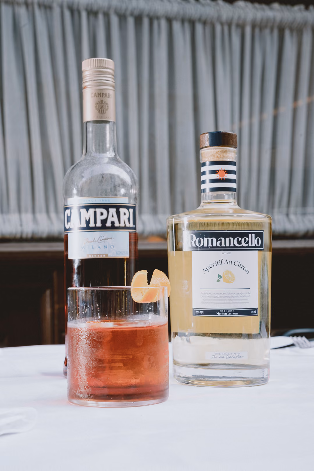 Campari and Romancello with a Negroni