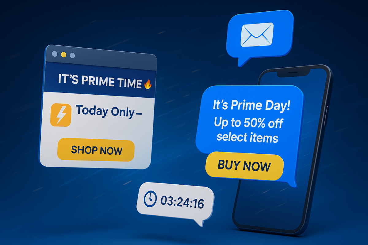 Prime Day sms and email notifications