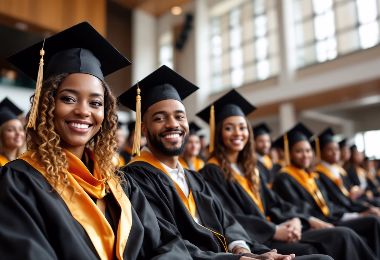 image of graduation ceremony (for a university)