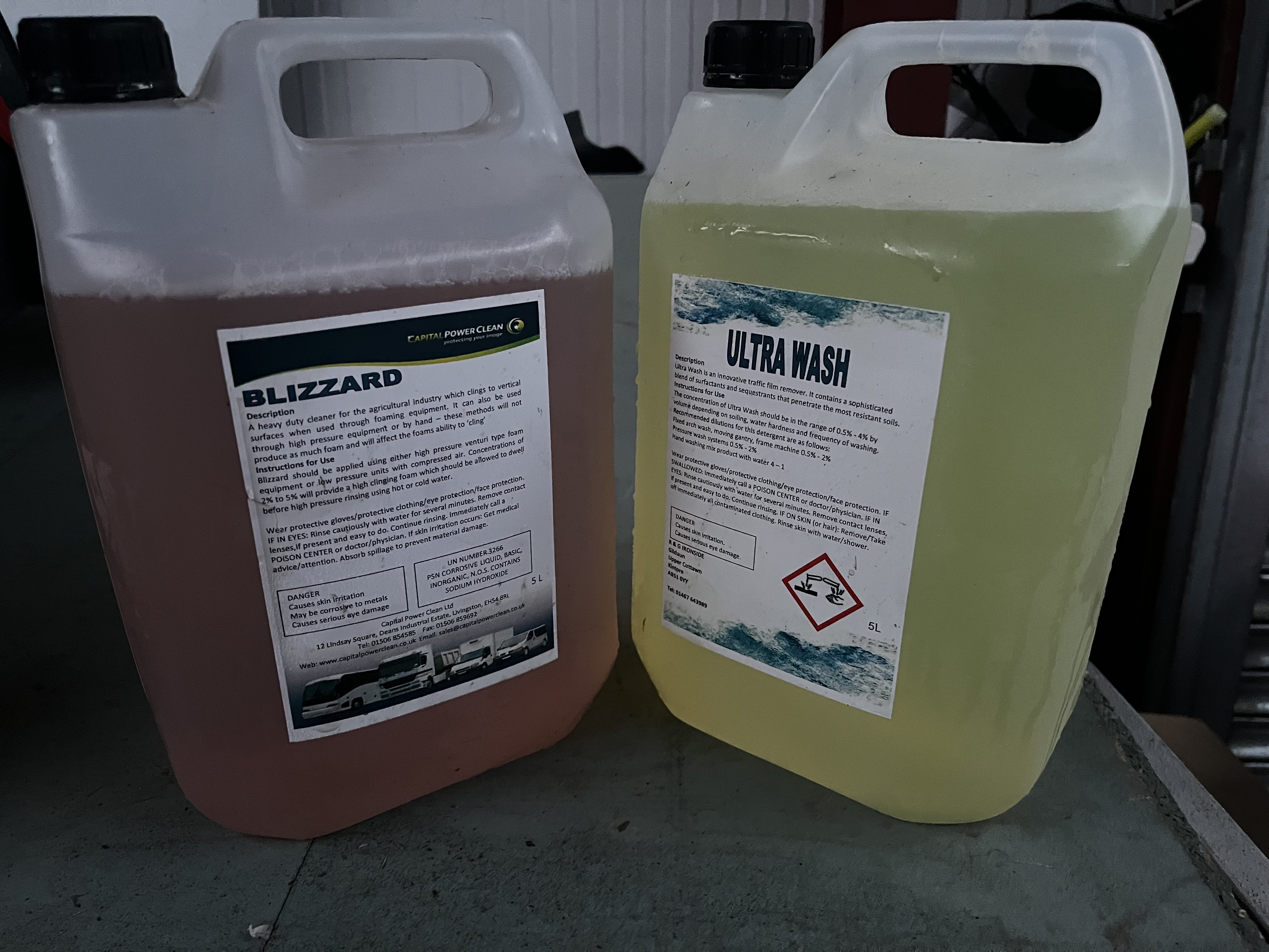 Cleaning Chemical - Ultrawash/Agriclean/Blizzard  