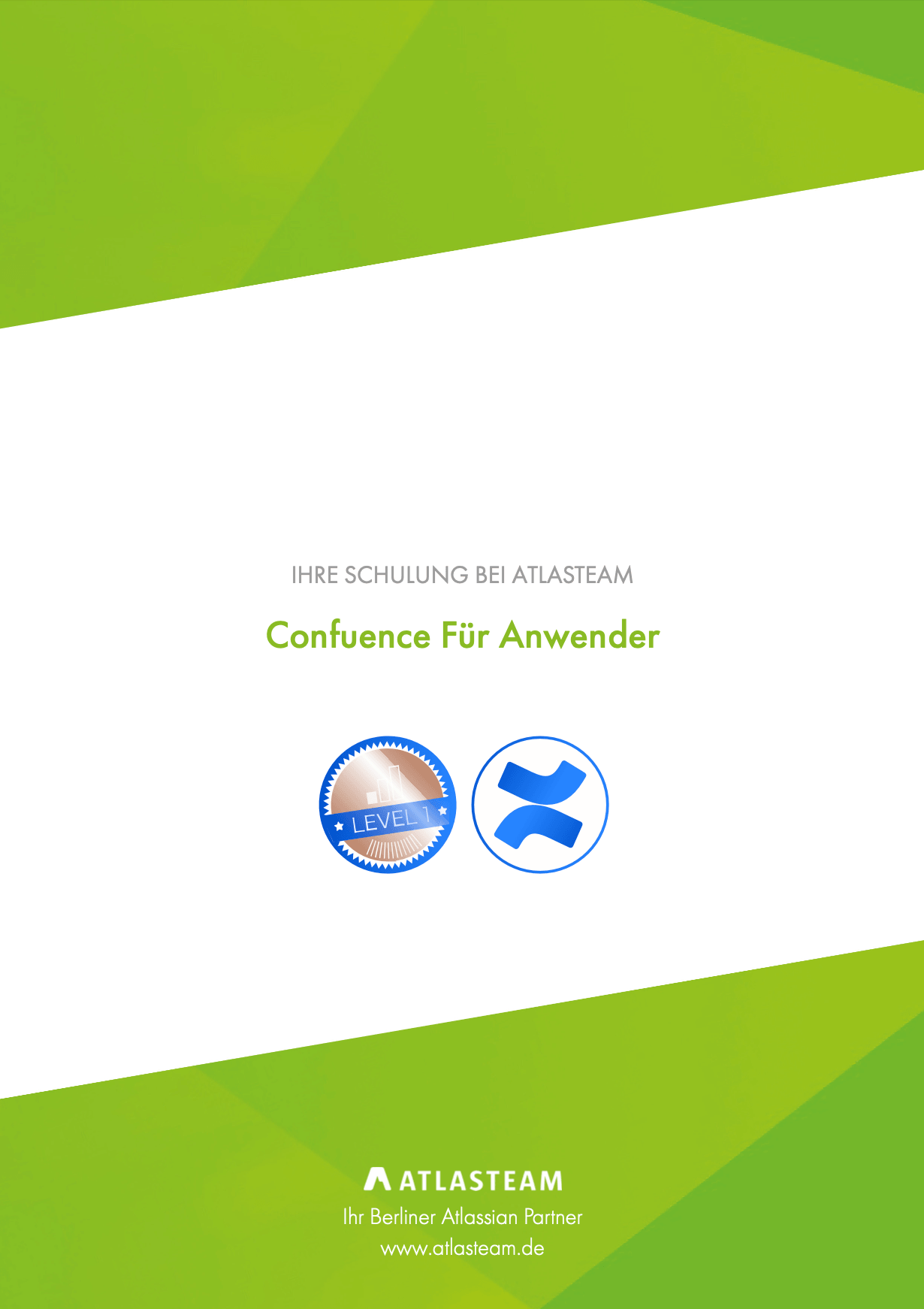 Flyer der Schulung Confluence für Anfänger, Einsteiger und Anwender als PDF zum Download