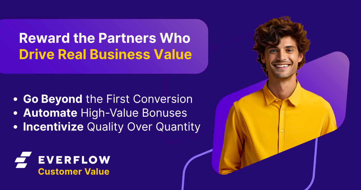 Dashboard for new Customer Value feature, showing LTV bonus rules.
