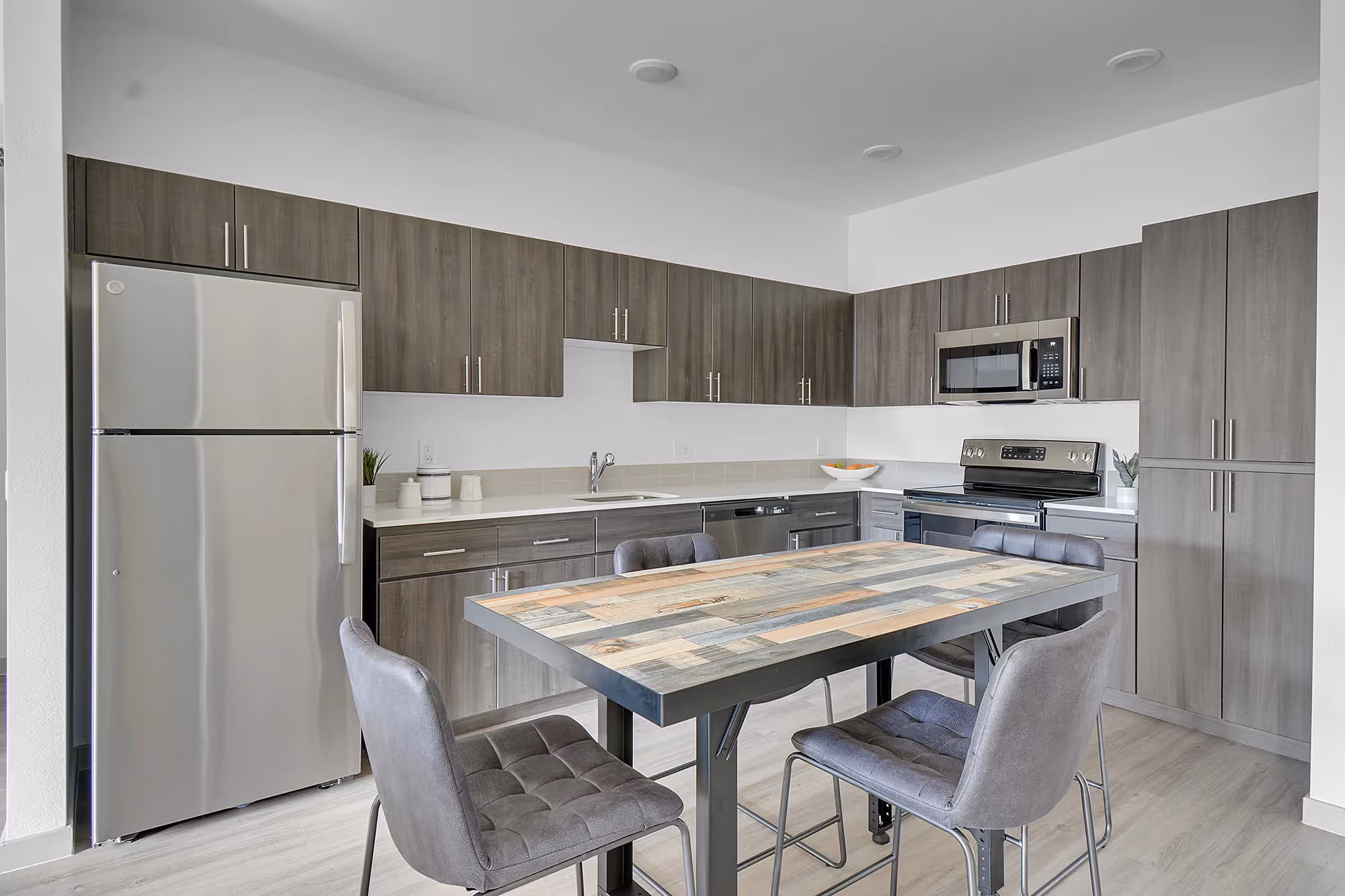 kitchen with stainless steel appliances 