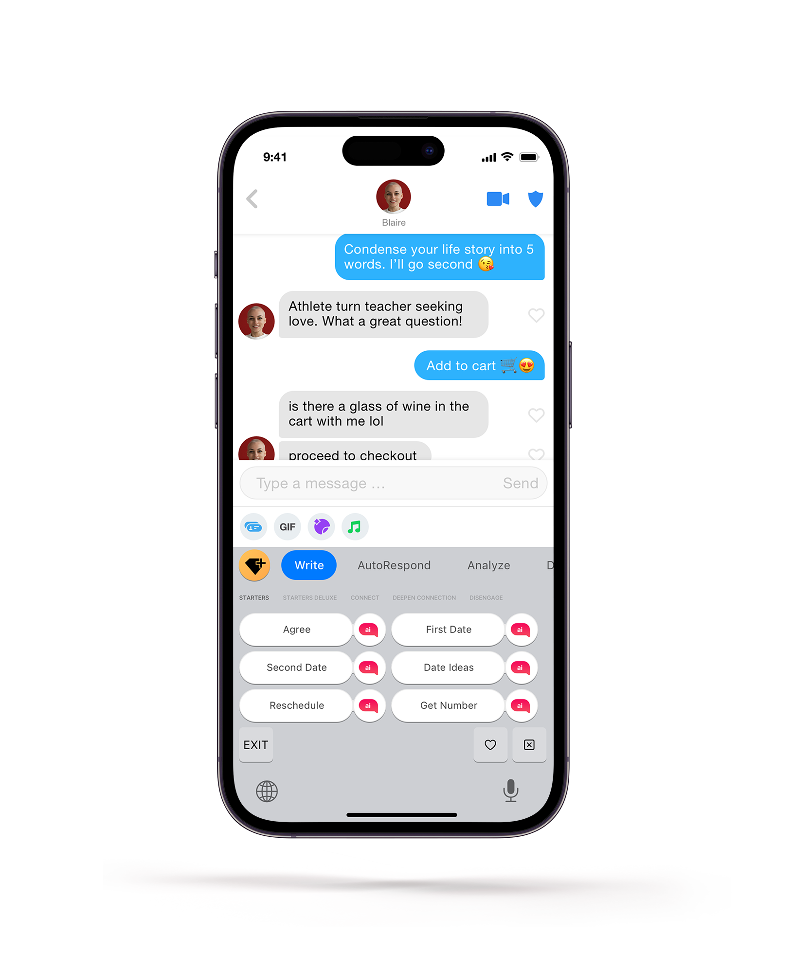 iPone showing Keys default view, Pills