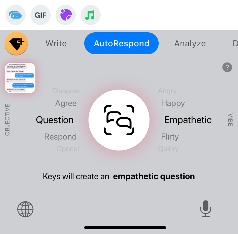 Keys AutoRespond