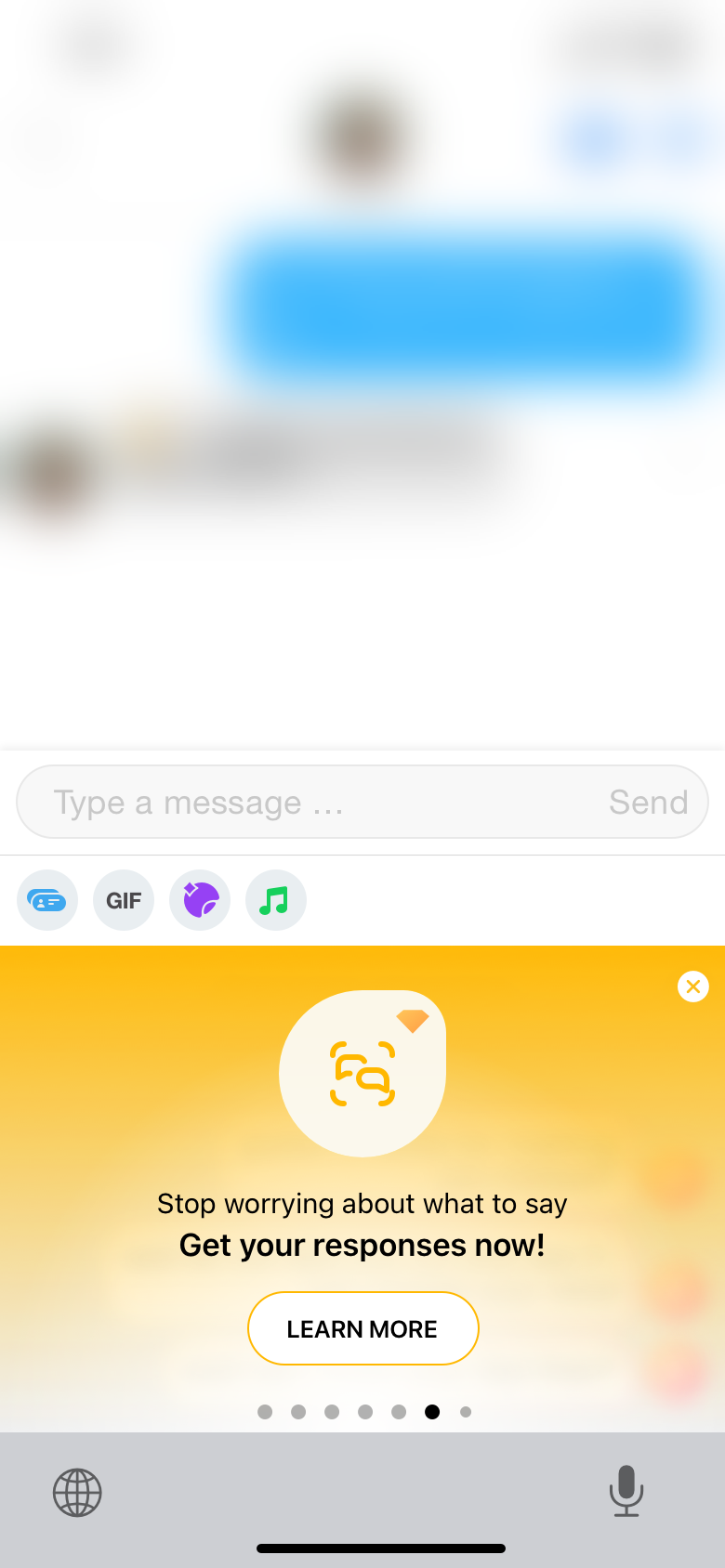 Keys paywall in the keyboard