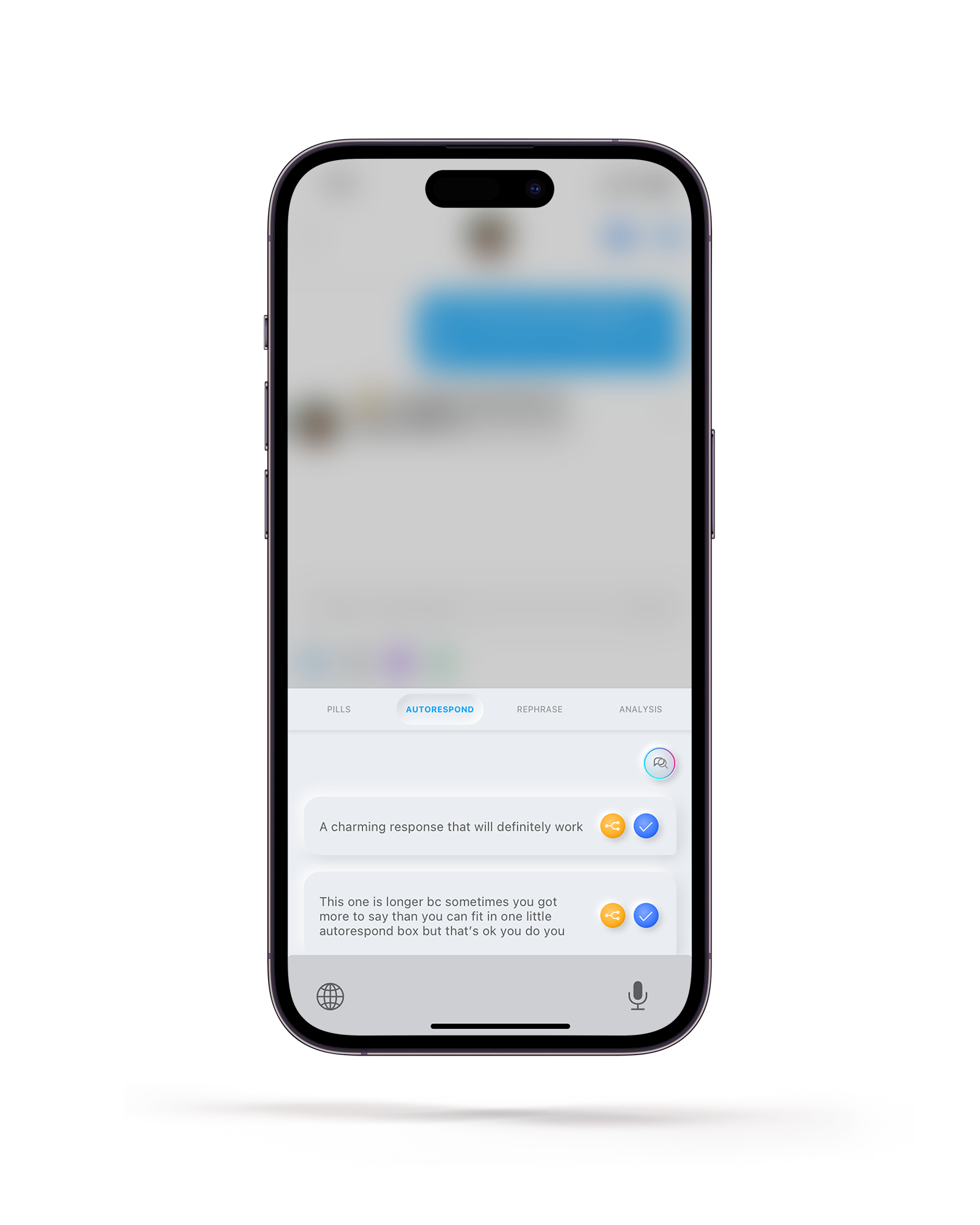 Keys AutoRespond phrases open over Tinder