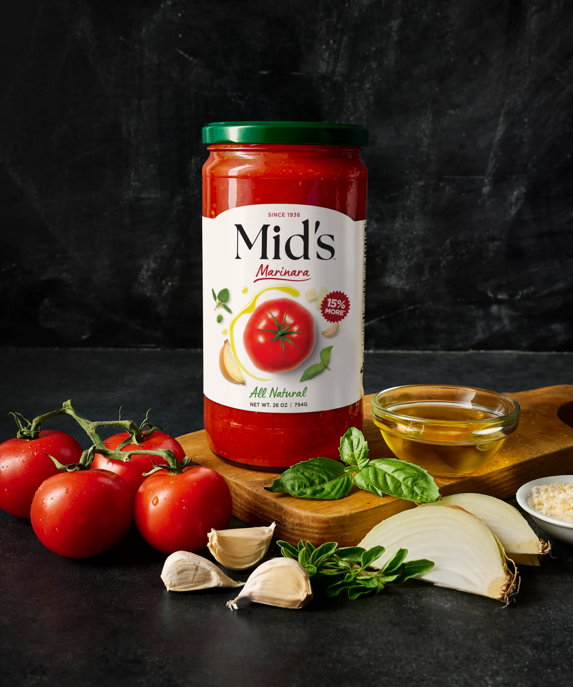 Mid's Marinara Pasta Sauce with Ingredients