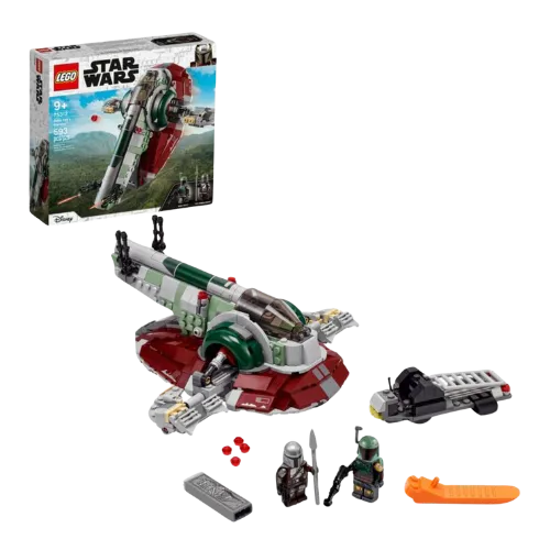 LEGO Star Wars Slave I spaceship building set with minifigures and accessories