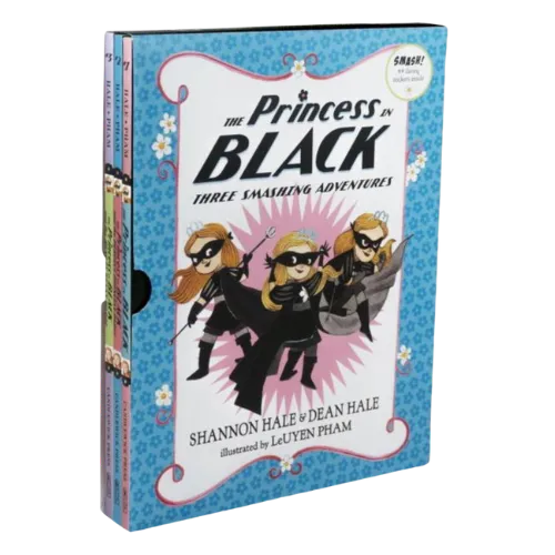 The Princess in Black book cover showing three adventurous characters in action poses