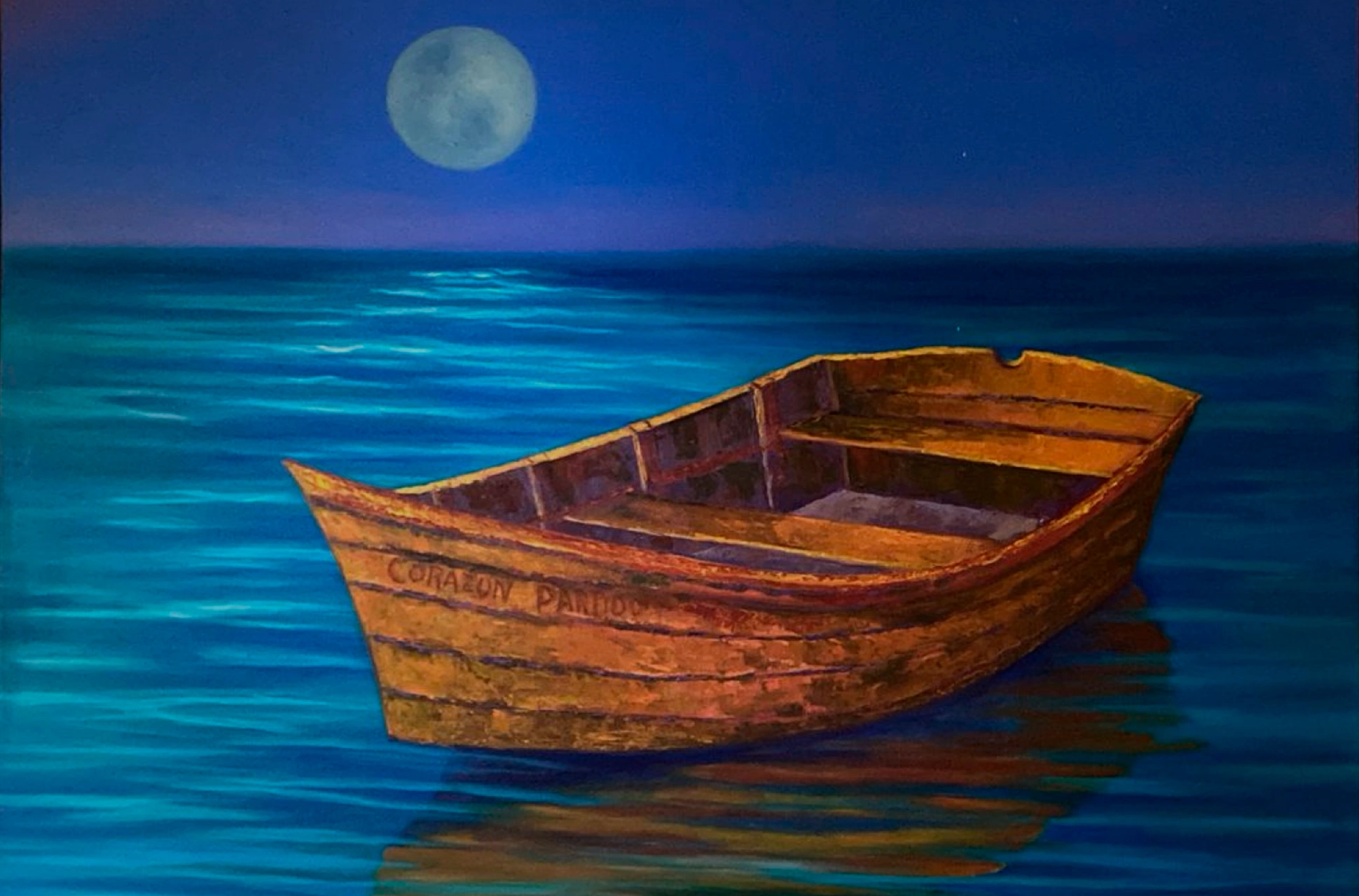 En el consultorio del psiquiatra Arturo Bravo: una pintura de la artista Tania Cámara.