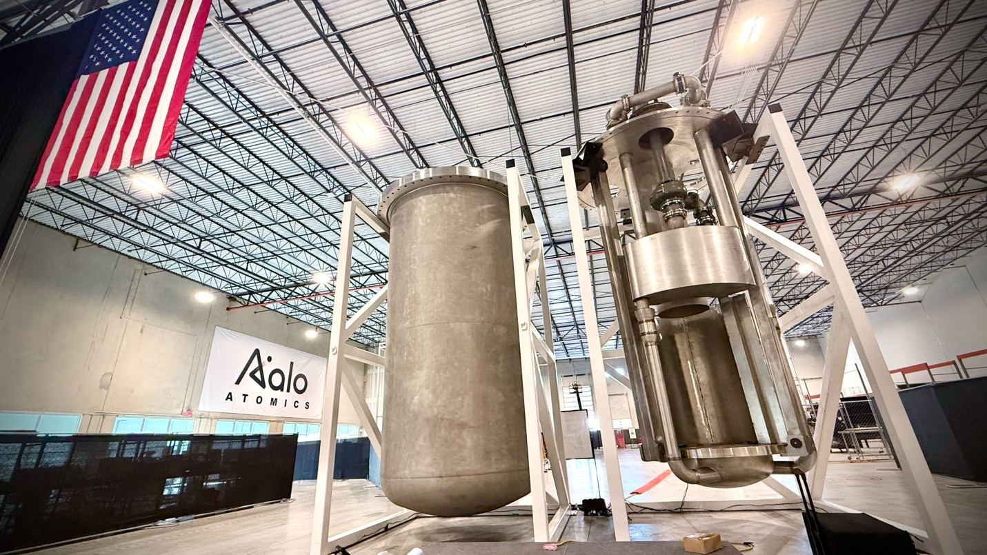 A large metal cylinder in a factoryDescription automatically generated