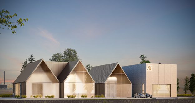 A row of houses with trees in the backgroundAI-generated content may be incorrect.