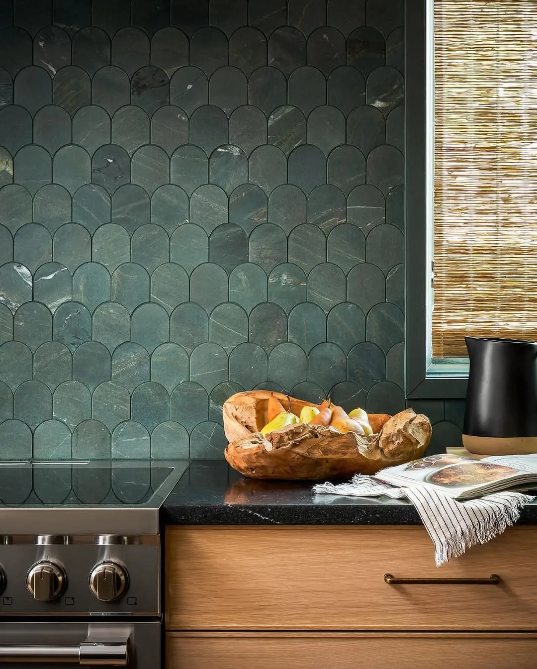 green backsplash