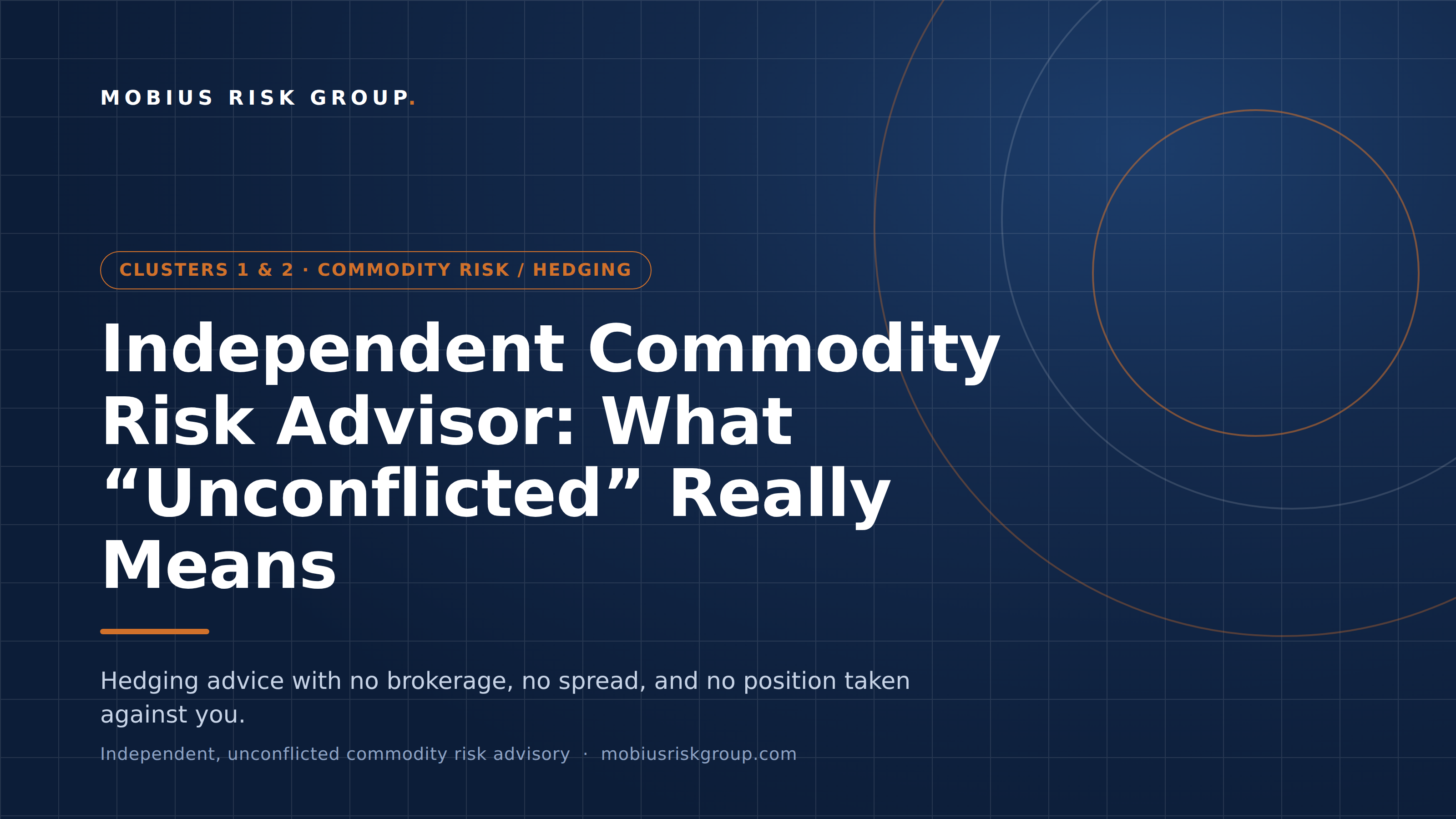 Independent Commodity Risk Advisor: What “Unconflicted” Really Means