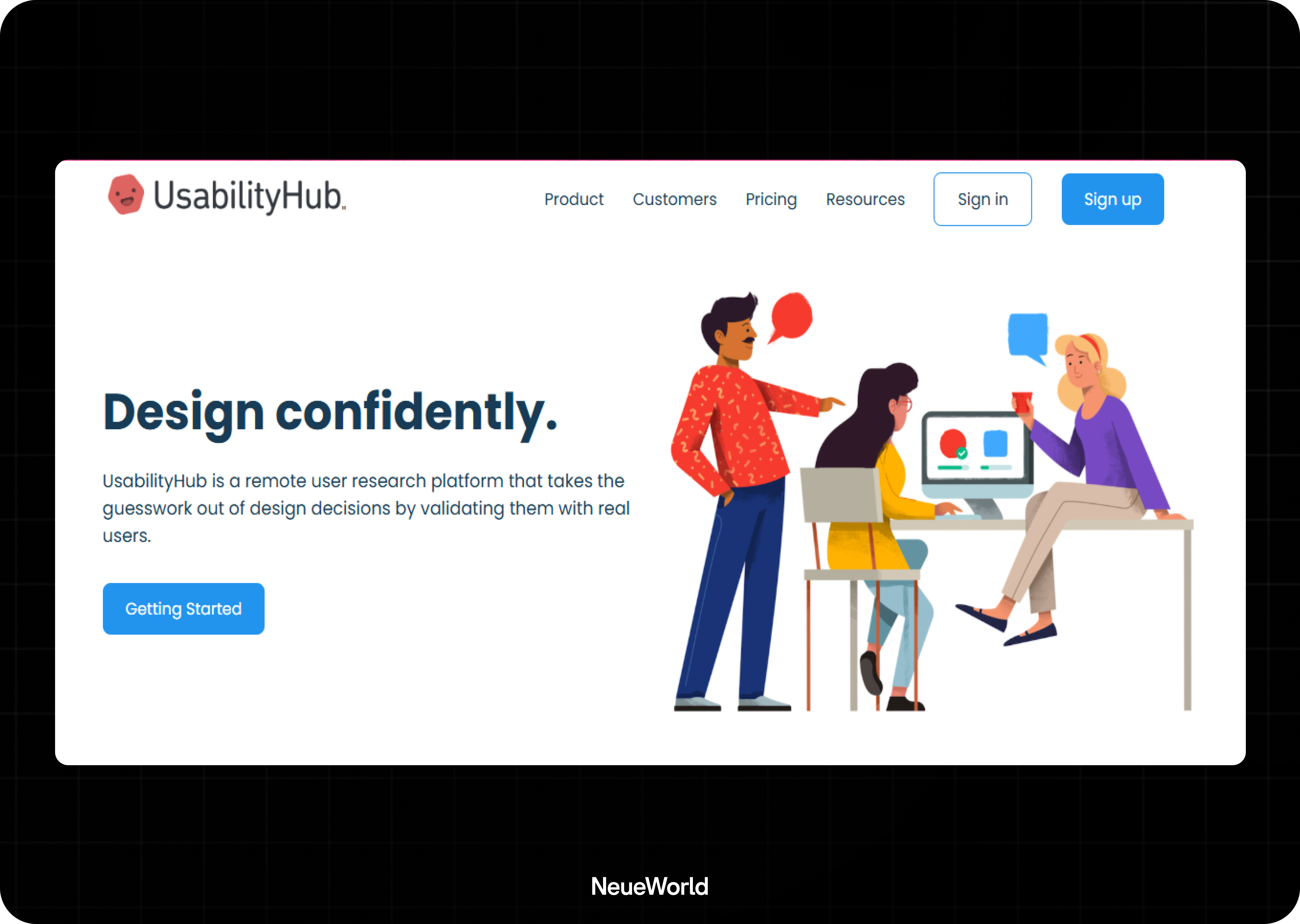 usability hub for design decisions