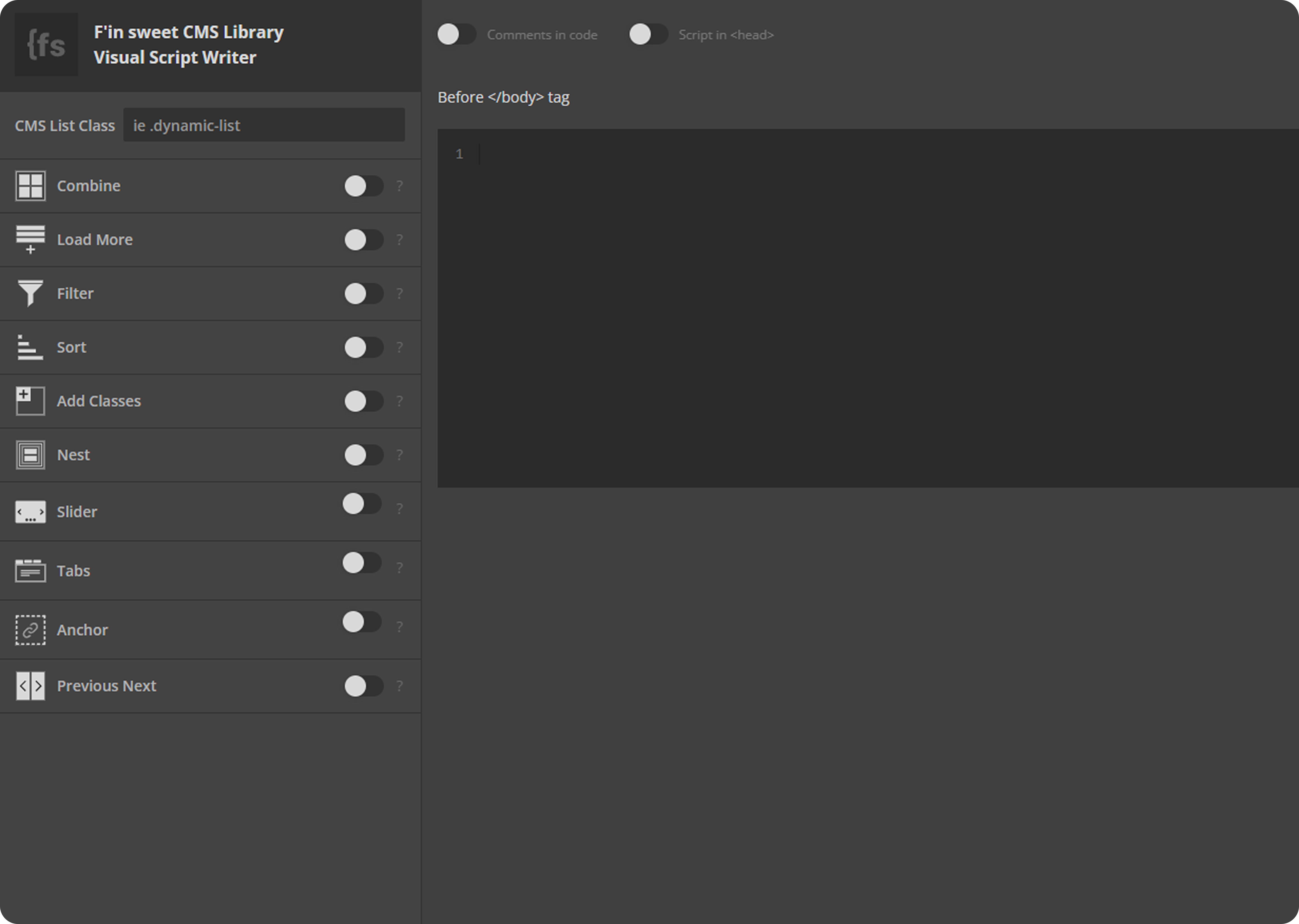 finsweet script manager