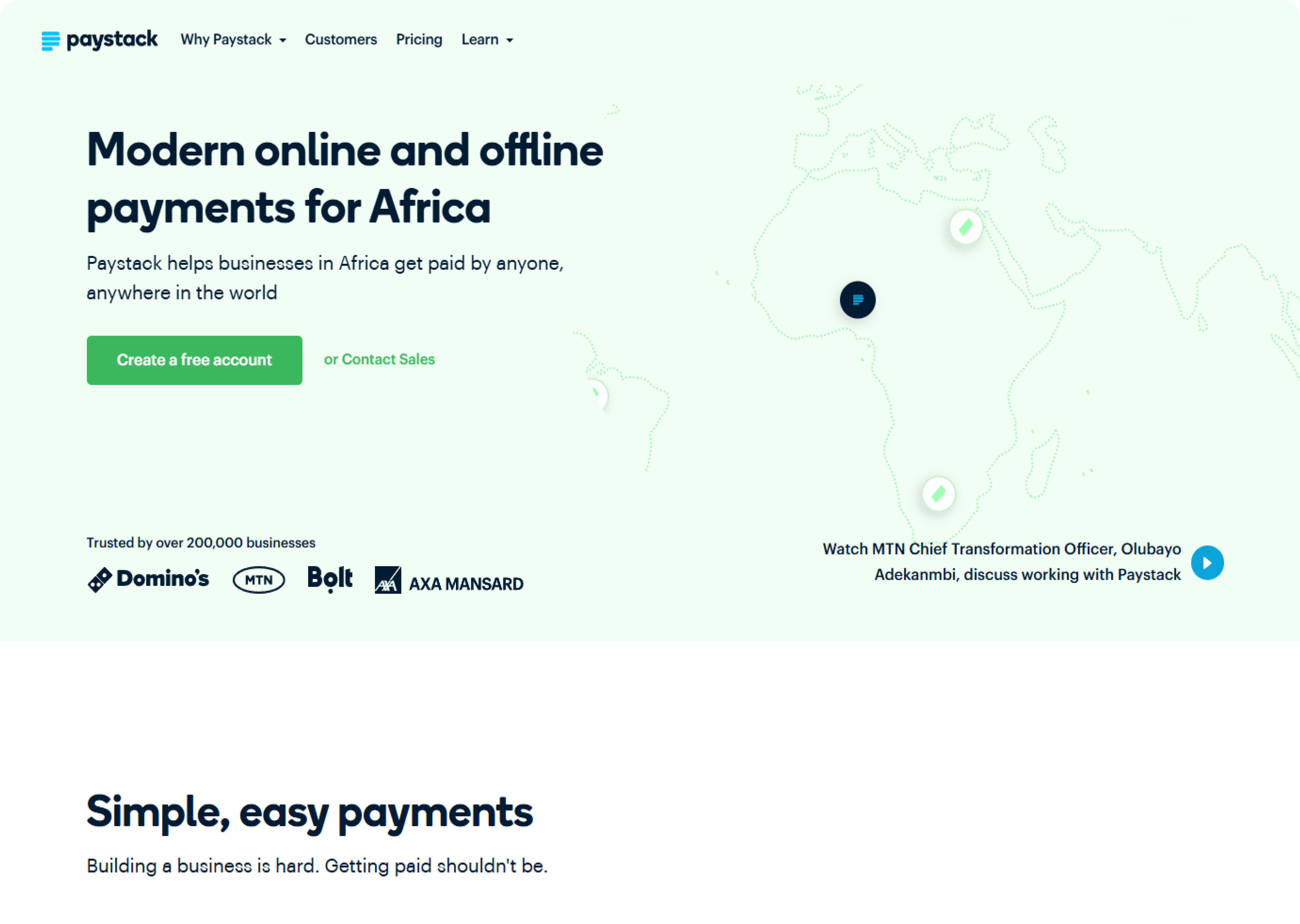 paystack online and offline payments