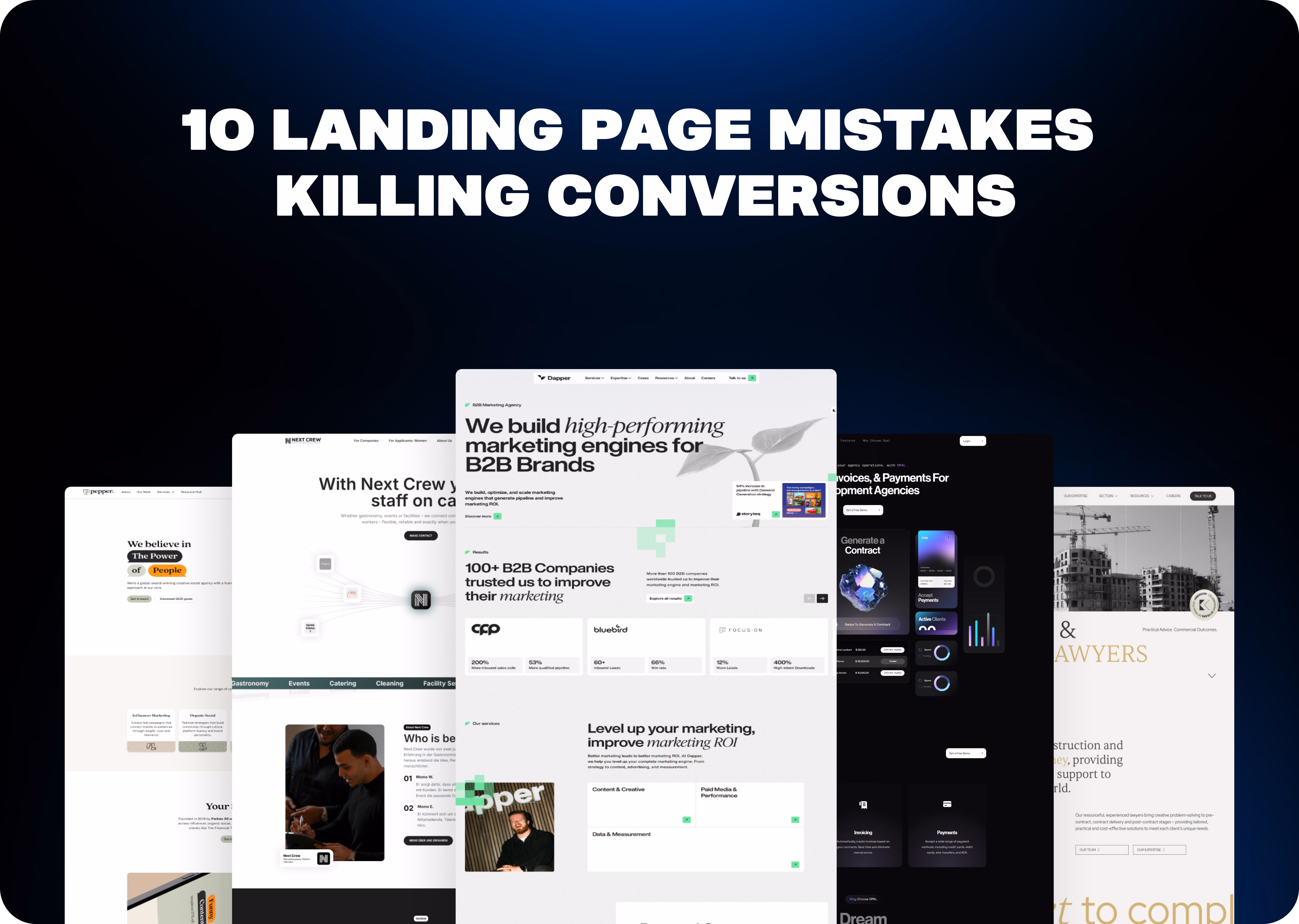 10 Landing Page Mistakes That Are Costing You Conversions