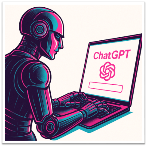 A robot using a computerAI-generated content may be incorrect.