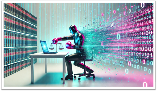 A person in boxing gloves hitting a computer with scalesAI-generated content may be incorrect.