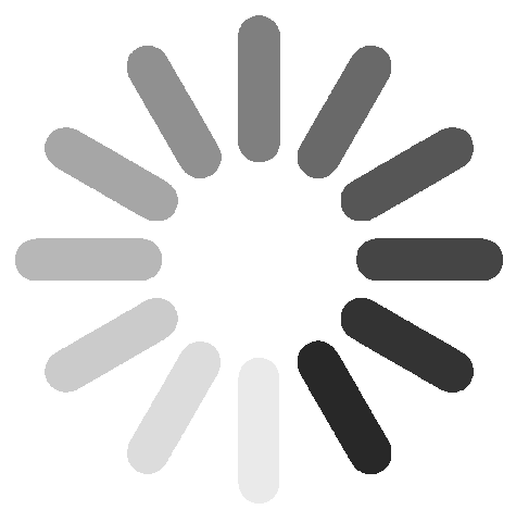 Pyörivä latausanimaatio, jossa on harmaan eri sävyjä olevia suorakaiteen muotoisia palkkeja ympyrässä.