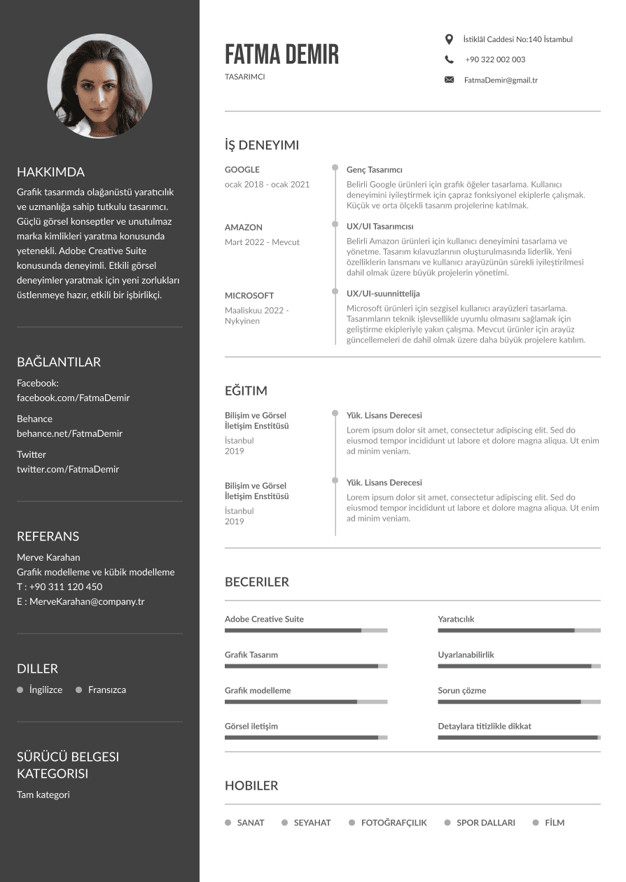 A resume.