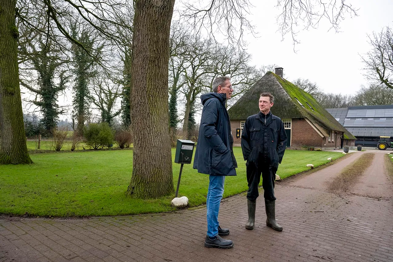 Wim Binnenmars en veehouder