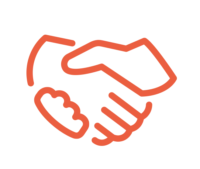 illustratie van handen schudden