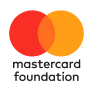 Mastercard Foundation logo with overlapping red and orange circles and text below.