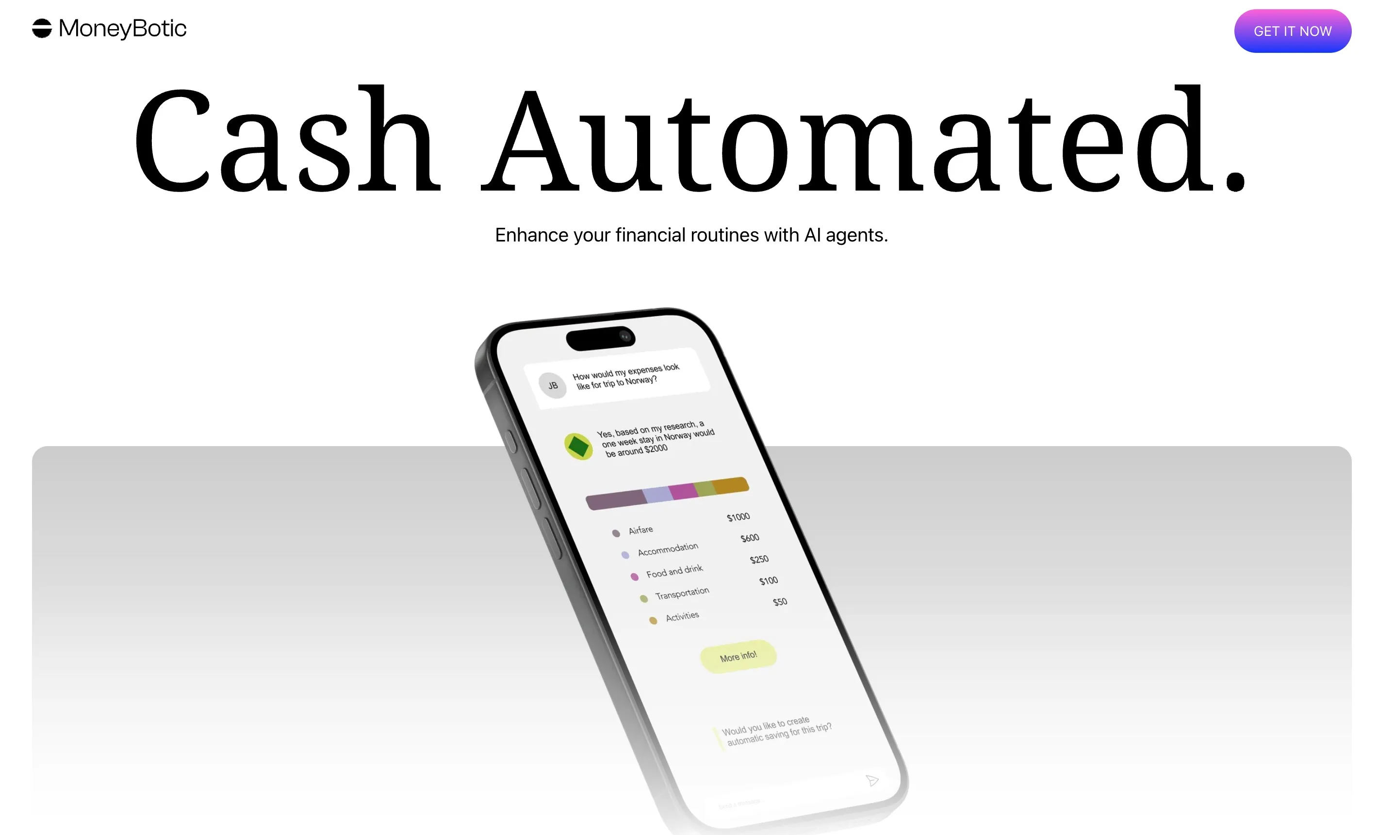 Moneybotic site screenshot